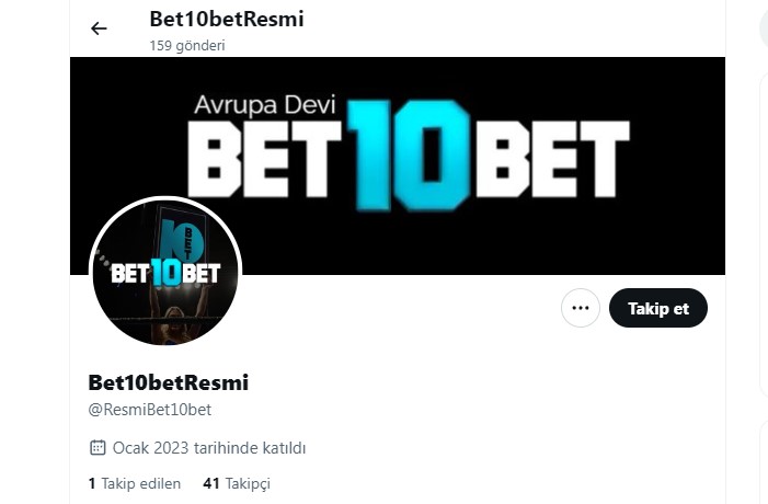 Bet10bet Twitter